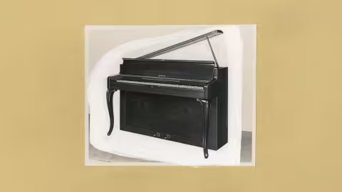 Historisches Bild eines Klaviers