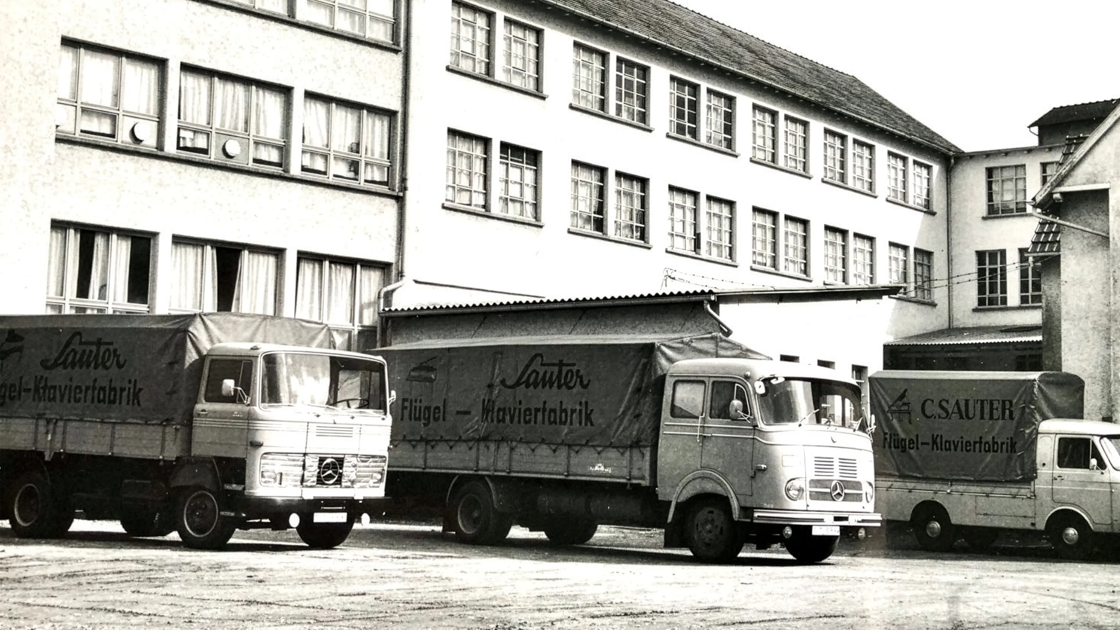 Historisches Bild der Lieferwagen